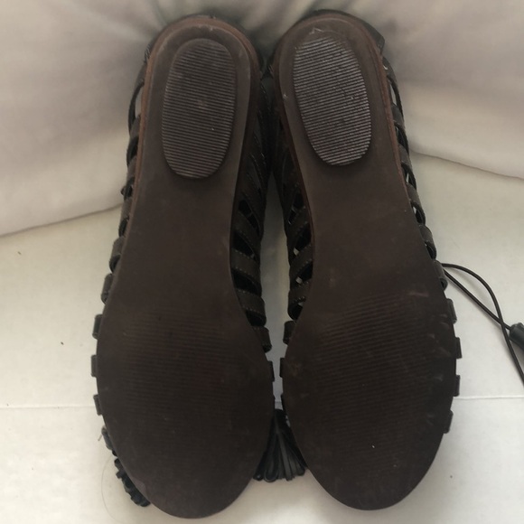 MIA Greek, Roman Style, Brown, Lace up with Tassels Size 6.5M - Picture 11 of 12